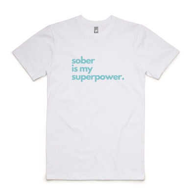 Sober is my superpower men's tee Thumbnail